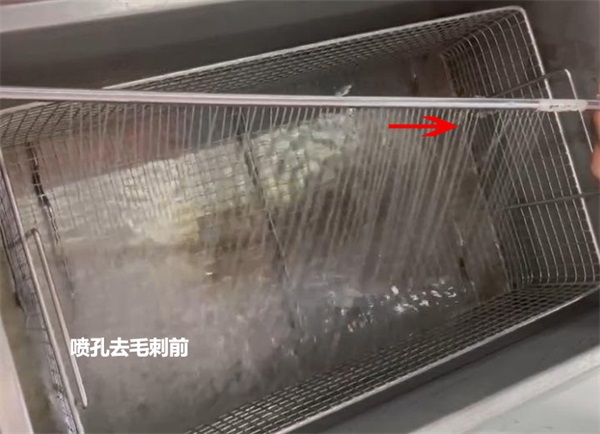 用磨粒流給噴淋管小孔去毛刺，效果怎么樣？