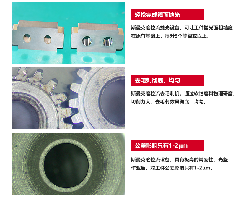 蘇州斯曼克磨粒流設備公司是專業生產<a href='http://www.nortonmall.com' target='_blank'><u>流體拋光機</u></a>設備廠家,主要拋光機器型號有:<a href='http://www.nortonmall.com' target='_blank'><u>流體拋光機</u></a>,<a href='http://www.nortonmall.com' target='_blank'><u>微孔拋光機</u></a>,磨粒流拋光機,自動拋光機廣泛應用于擠型模具拋光,鎢鋼模具,精沖模具拋光,噴絲板,管件<a href='http://www.nortonmall.com' target='_blank'><u>內孔拋光</u></a>,渦輪殼內腔,熱流道拋光,沖頭,細長管內壁拋光.